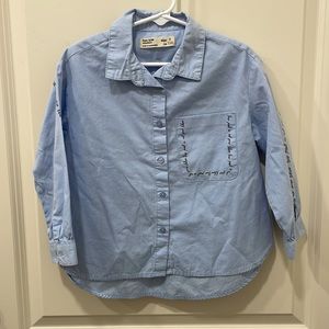 Zara Light Blue button down shirt